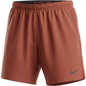 Nike Mens Dri-FIT Training Shorts Burnt Orange Rust Athletic Gym Running Size L
